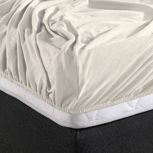 Fitted Sheet Double Jersey - Cream