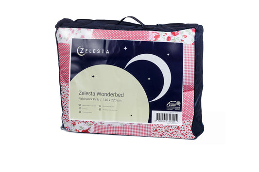 Zelesta-Extra-Light-Wonderbed-Patchwork-Pink-washable-quilt-2-in-1-without-cover-Package