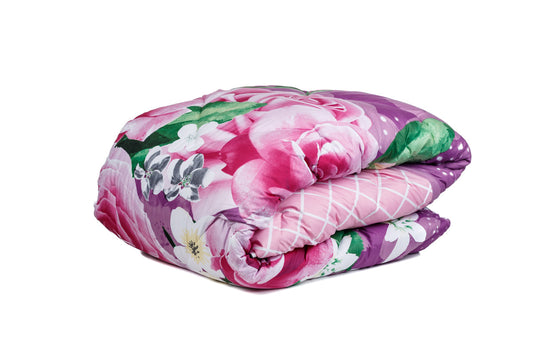 Zelesta-Wonderbed-Purple-Roses-washable-quilt-2-in-1-without-cover