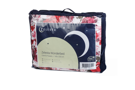 Zelesta-Wonderbed-Colourful-Flowers-washable-quilt-2-in-1-without-cover-package