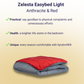 Zelesta Easybed Light - Anthracite & Red
