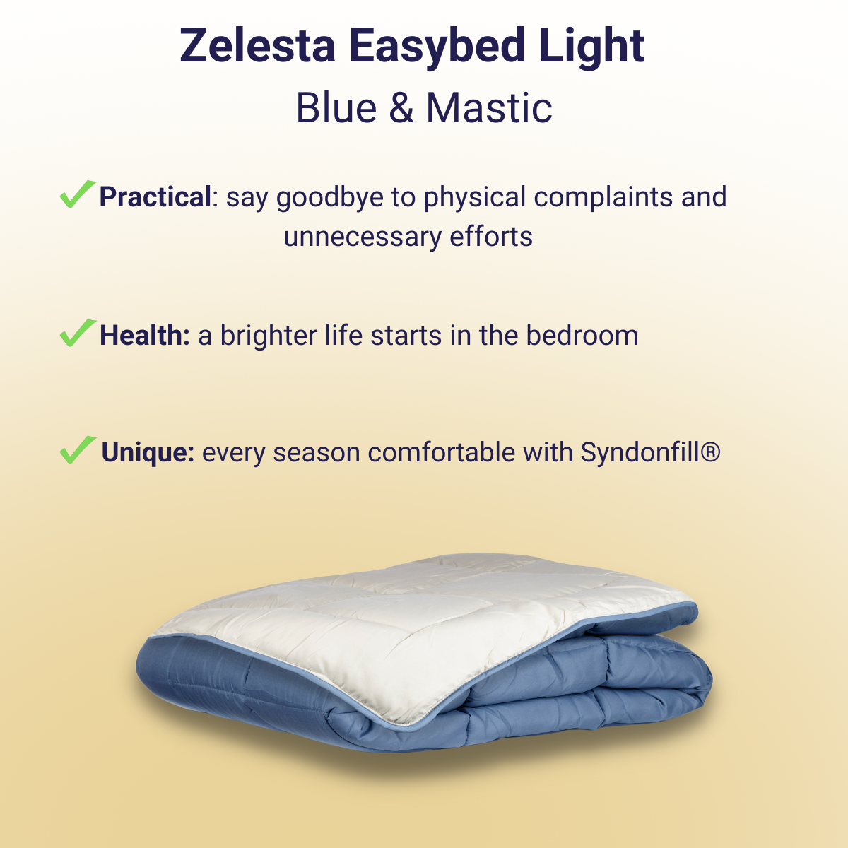 Zelesta Easybed Light - Blue & Mastic