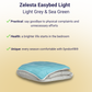 Zelesta Easybed Light - Light Grey & Sea Green